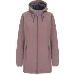 Trespass Kristen Women's Long Hooded Softshell Jacket - Dusty Heather