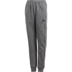 Adidas Kid's Core 18 Sweat Tracksuit Bottoms - Dark Grey Heather/Black (CV3957)