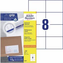 Avery Multipurpose Labels with Ultragrip 7.4x10.5cm