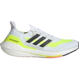 Adidas UltraBOOST 21 M - Cloud White/Core Black/Solar Yellow