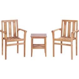 vidaXL 44736 Loungeset, 1 Bord inkl. 2 Stolar