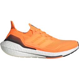 Adidas Ultraboost 21 Shoes - Dash Grey/Screaming Orange