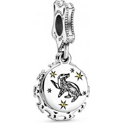 Pandora Harry Potter Hufflepuff Dangle Charm - Silver/Yellow