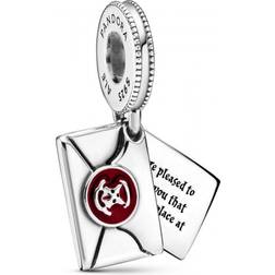 Pandora Harry Potter Hogwarts Acceptance Letter Dangle Charm - Silver/Red