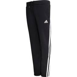 Adidas 3-Stripes Doubleknit Tapered Leg Tracksuit Bottoms - Black/White (GE0668)