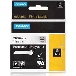 Dymo Industrial Rhino Labels Black on White