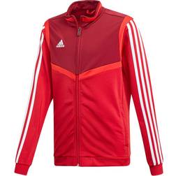 adidas Kid's Tiro 19 Polyester Track Top - Power Red/White (D95942)