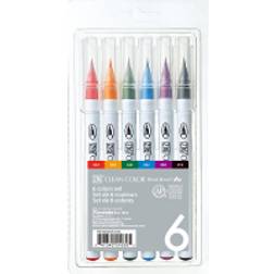 Zig Clean Color Real Brush 6-pack