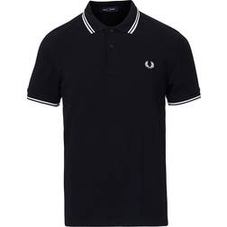 Fred Perry Twin Tipped Polo Shirt - Navy/White