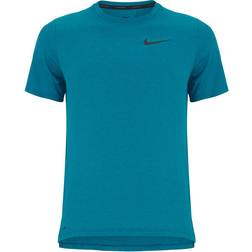 Nike Pro Dri-FIT Short-Sleeve T-shirt Men - Obsidian/Green Abyss/Heather/Black