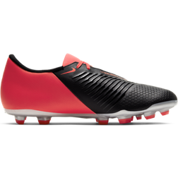 Nike PhantomVNM Club FG - Laser Crimson/Black/Metallic Silver