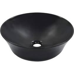 vidaXL Lavabo 41x12.5 cm Cerámica Negro