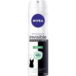 Nivea Black & White Invisible Active 48h Deo Spray 200ml