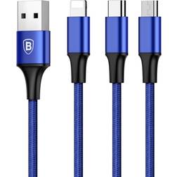 Baseus USB A-USB C/Lightning/USB Micro-B 1.2m