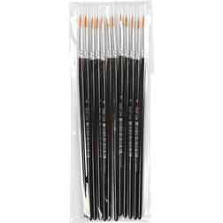 Creativ Company Gold Line Brushes 3mm 12-Pack