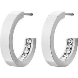 Edblad Monaco Mini Earrings - Silver/Transparent