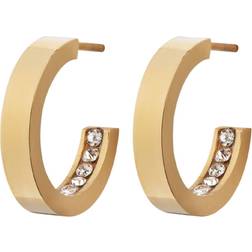 Edblad Monaco Mini Earrings - Gold/Transparent