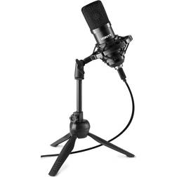 Vonyx CM300B Microphone Streaming avec Trépied Noir