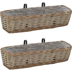 vidaXL Balcony Odlingslåda 18x60x13cm