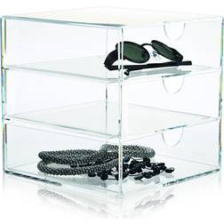Nomess Copenhagen Clear 3-Drawer Förvaringslåda