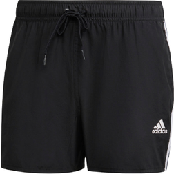 Adidas 3-Stripes CLX Swim Shorts - Black