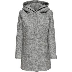 Only Sedona Wool Blend Coat - Grey/Light Grey Melange