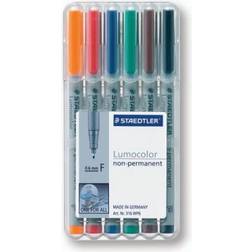 Staedtler Lumocolor Non Permanent Pen 316 0.6mm 6-pcs