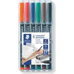 Staedtler Lumocolor Permanent Pen 318 0.6mm 6-pcs