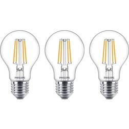 Philips 10.4cm LED Lamps 4.3W E27 3-pack