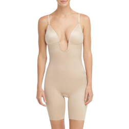 Björn Borg Suit Your Fancy Plunge Low-Back Mid-Thigh Bodysuit - Beige Beige