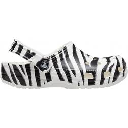 Crocs Classic Animal Print - White/Zebra Print