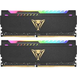 Patriot Viper Steel RGB 32GB (2 x 16GB) 288-Pin PC RAM DDR4 3600 (PC4 28800) Desktop Memory Model PVSR432G360C0K