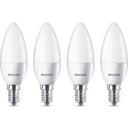Philips Candle LED Lamps 5.5W E14 4-pack