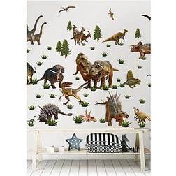 Walltastic Dinosaur Land Decor Kit