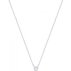 Swarovski Attract Round Necklace - Silver/White