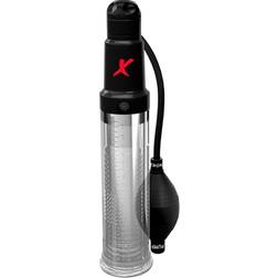 Pipedream PDX Elite: Imu- ja Pumppausstroker Svart, Transparent