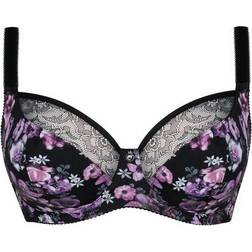 Curvy Kate Moody Bloom Balcony Bra - Black Print