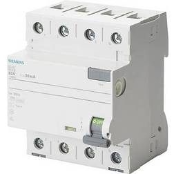 Siemens 5SV33446 Dig.Industr. Interruttore differenziale A 4 poli 40 A 0.03 A 400 V