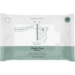 Naïf Baby & Kids Plastic Free Wipes kosteuspyyhkeet syntymästä lähtien 54 kpl