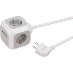 Brennenstuhl USB-Charger 4-Fold Socket Cube
