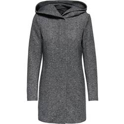 Only Classic Coat - Gray/Dark Gray Melange