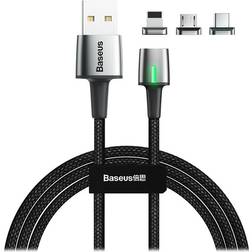 Baseus Magnetic USB A-Lightning/USB C/USB Micro-B 2m