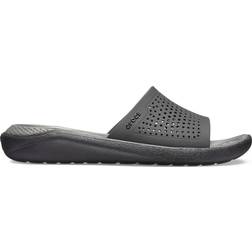 Crocs LiteRide Slide Negro Gris - Black