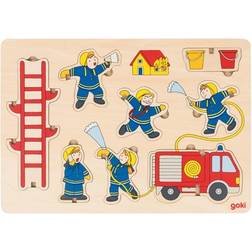 Goki Stand up Puzzle Fire Department 8 Pieces