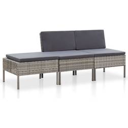 vidaXL 48958 Lounge-Set, Tisch einschl. 3 Sofas