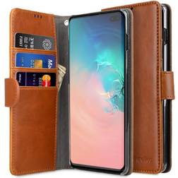 Melkco PU Leather Wallet Book Clear Type Case for Samsung Galaxy S10+