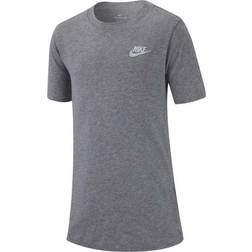 Nike Older Kid's Sportswear T-Shirt - Dark Grey Heather/White (AR5254-063)