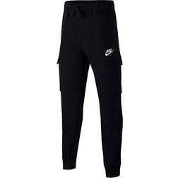 NIKE Boy's Sportswear Club Cargo Trousers - Black/Black/White (CQ4298-010)