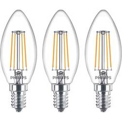 Philips 9.7cm LED Lamps 4.3W E14 3-pack