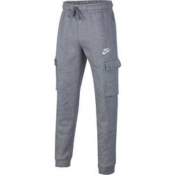 Nike Boy's Sportswear Club Cargo Trousers - Charcoal Heather/Anthracite/White (CQ4298-071)